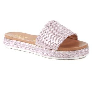 Seychelles Pink Woven Sandals